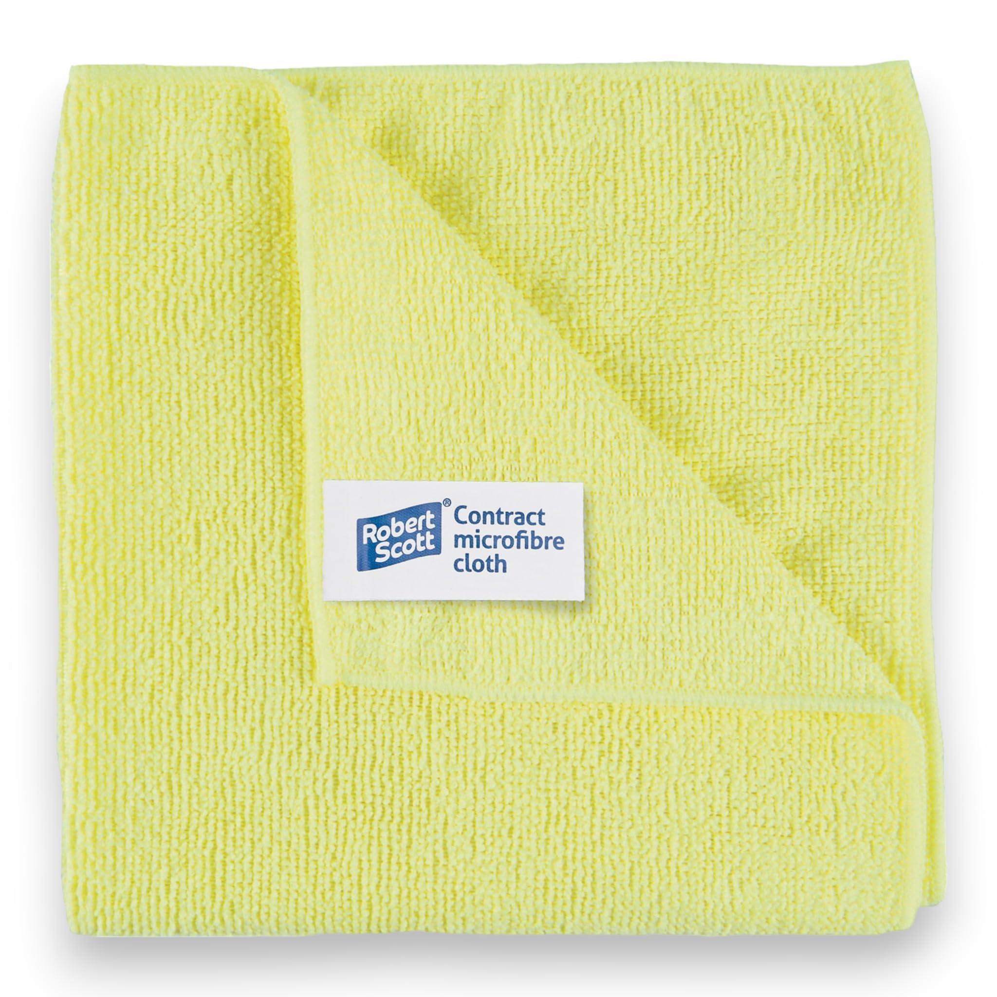 CICS131 Microfibre Cloth, Contract, 40 cm x 40 cm, Yellow (Pack of 10)