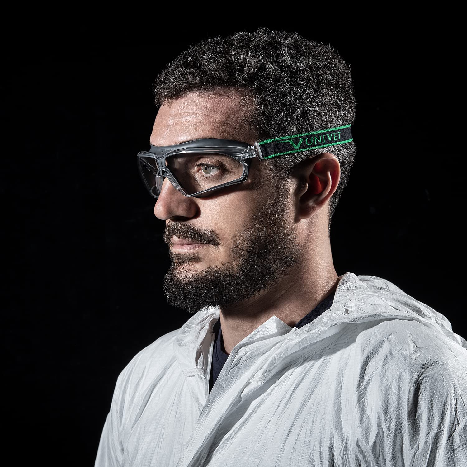 UNIVET 625.03.00.00 Gafas de seguridad de visión completa 625, tintado del cristal: transparente