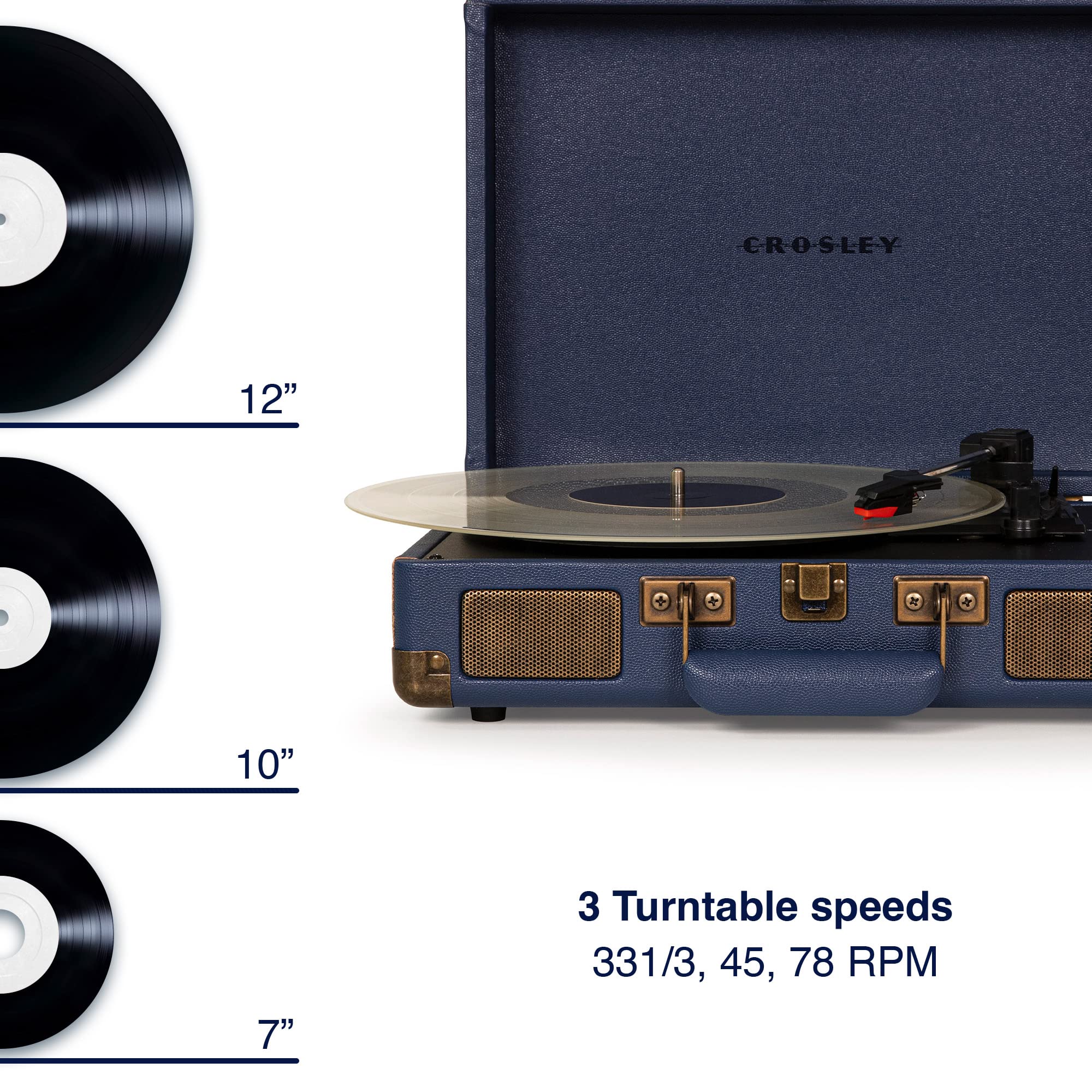 Crosley Cruiser Plus gramofon z 2 głośnikami, Bluetooth i