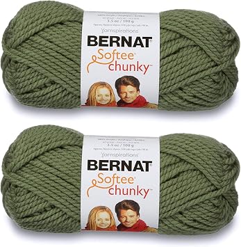 Pack of 2 Bernat Softee Chunky Yarn-Forest