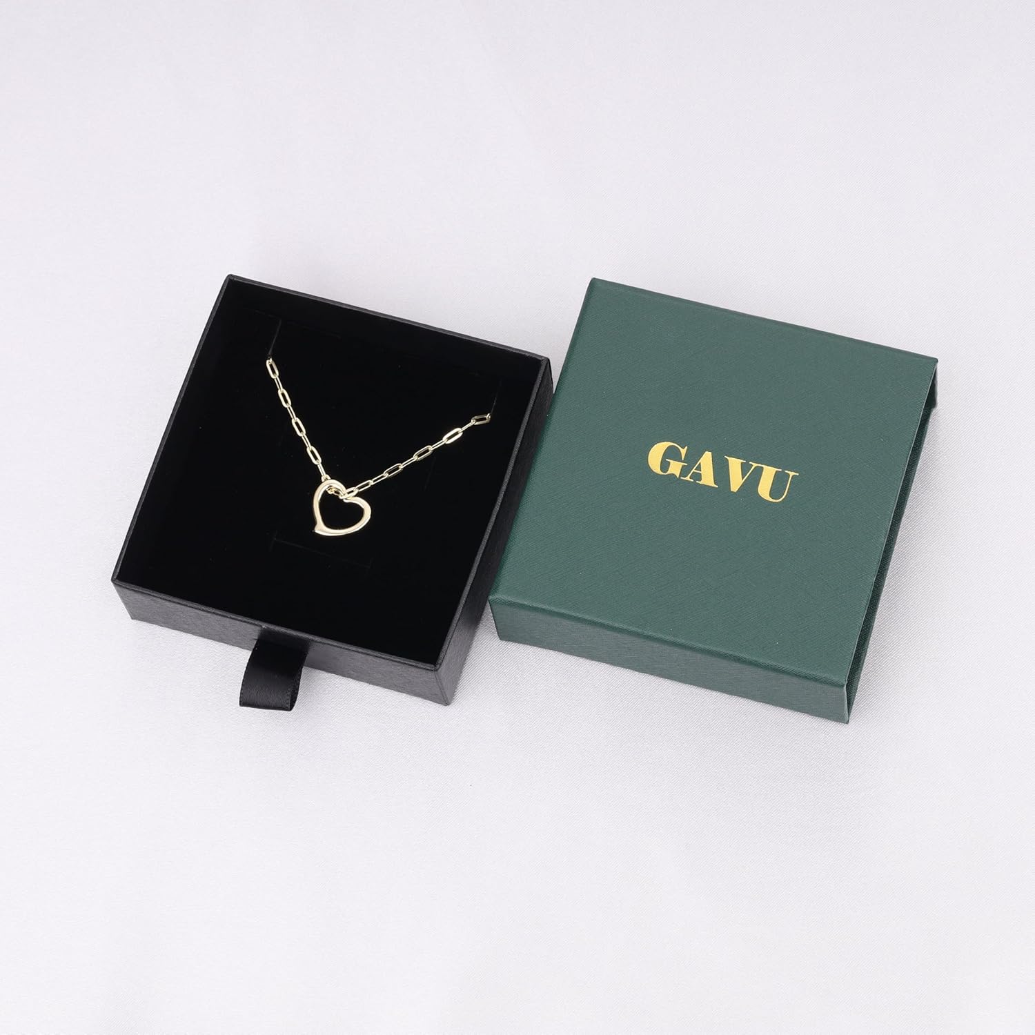 GAVU 925 Sterling Silver Heart Necklace for Women, Dainty Silver Heart Charm Necklace for Women - Image 6