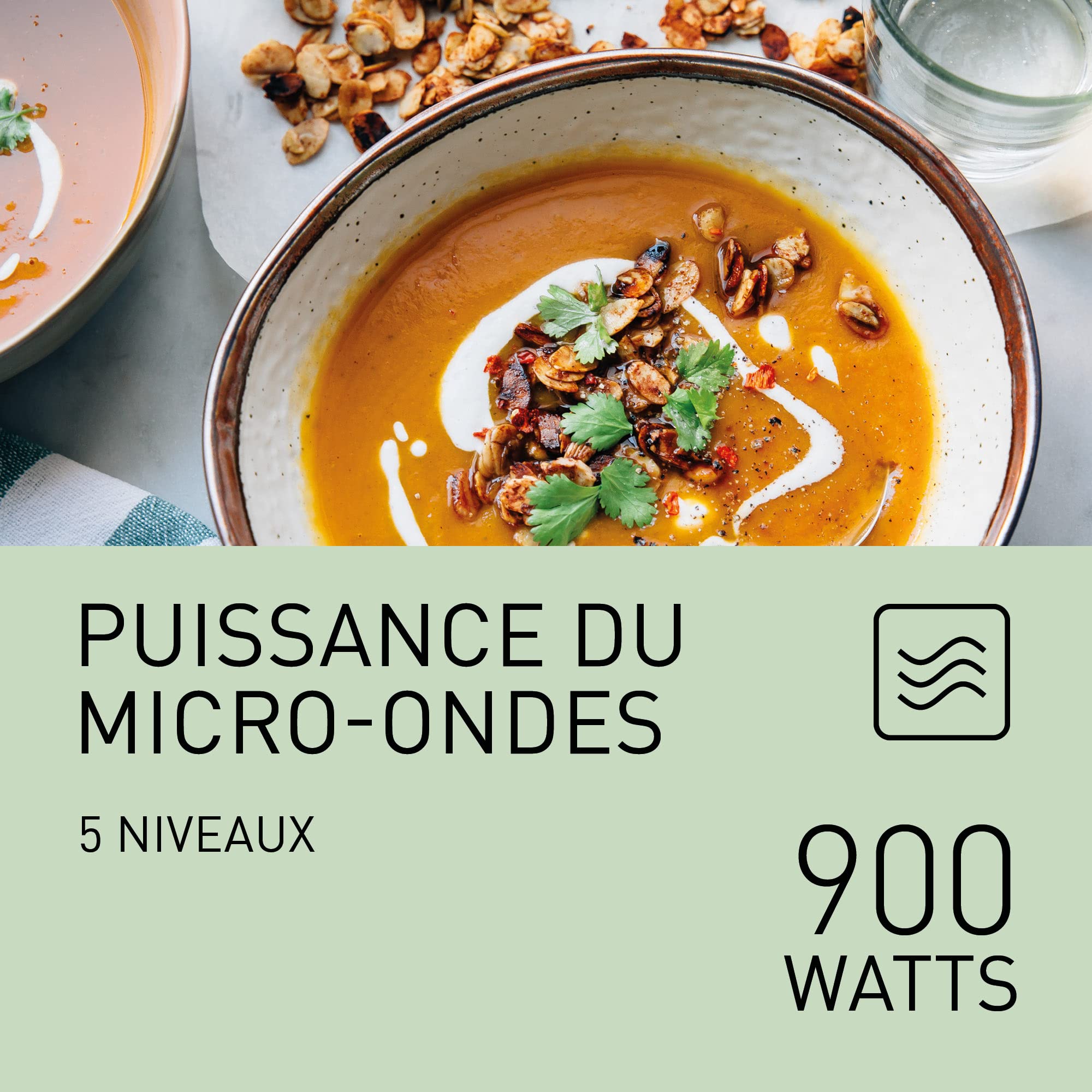 Panasonic NN-K36NBMEPG, Four à Micro-Ondes grill, 24 Litres, Puissance 900W, 8 Programmes Automatiques, Double Technologie de Cuisson, Fonction Quick 30, Noir