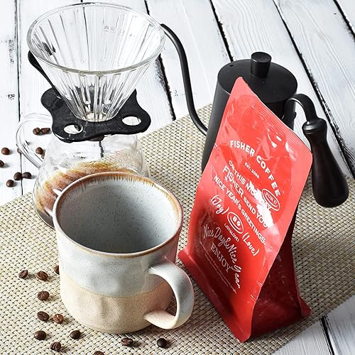 Miniatura 6 de Bosmarlin Taza de café grande de cerámica, taza de té azul grande para oficina y hogar, 18 onzas, apta para lavavajillas y microondas, 1 unidad