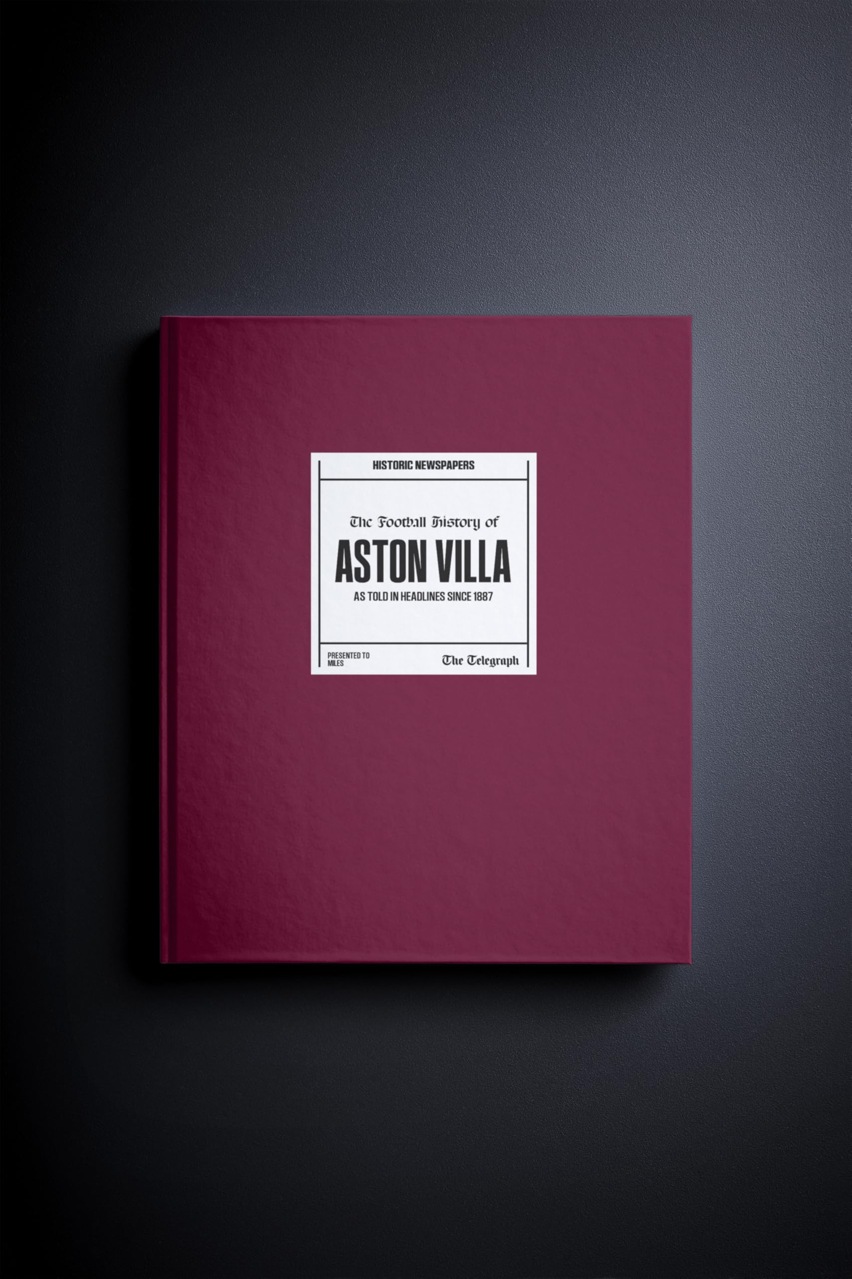 Historic Newspapers Personalised Aston Football Newspaper History Book — image 1