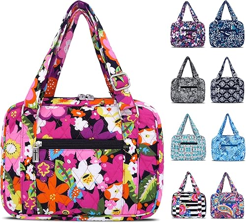 Funda para la Biblia para mujer con correas ajustables, bolsa de transporte extragrande para la Biblia con bolsillo con cremallera, 11.3 x 8.3 x 2.7