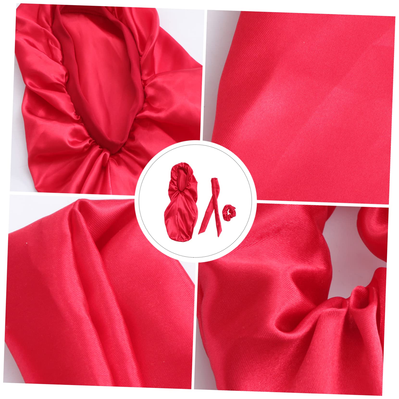 Beavorty 3 Set Di Cuffietta Da Notte in Raso Per Donna Con Elastico Per 3 Pezzi*3