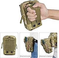 Vista 5 de Long Keeper Bolsa táctica Molle - Cinturón de senderismo militar Bolsa de cintura Deporte al aire libre Motocicleta Bicicleta Ciclismo Bolsa Digital