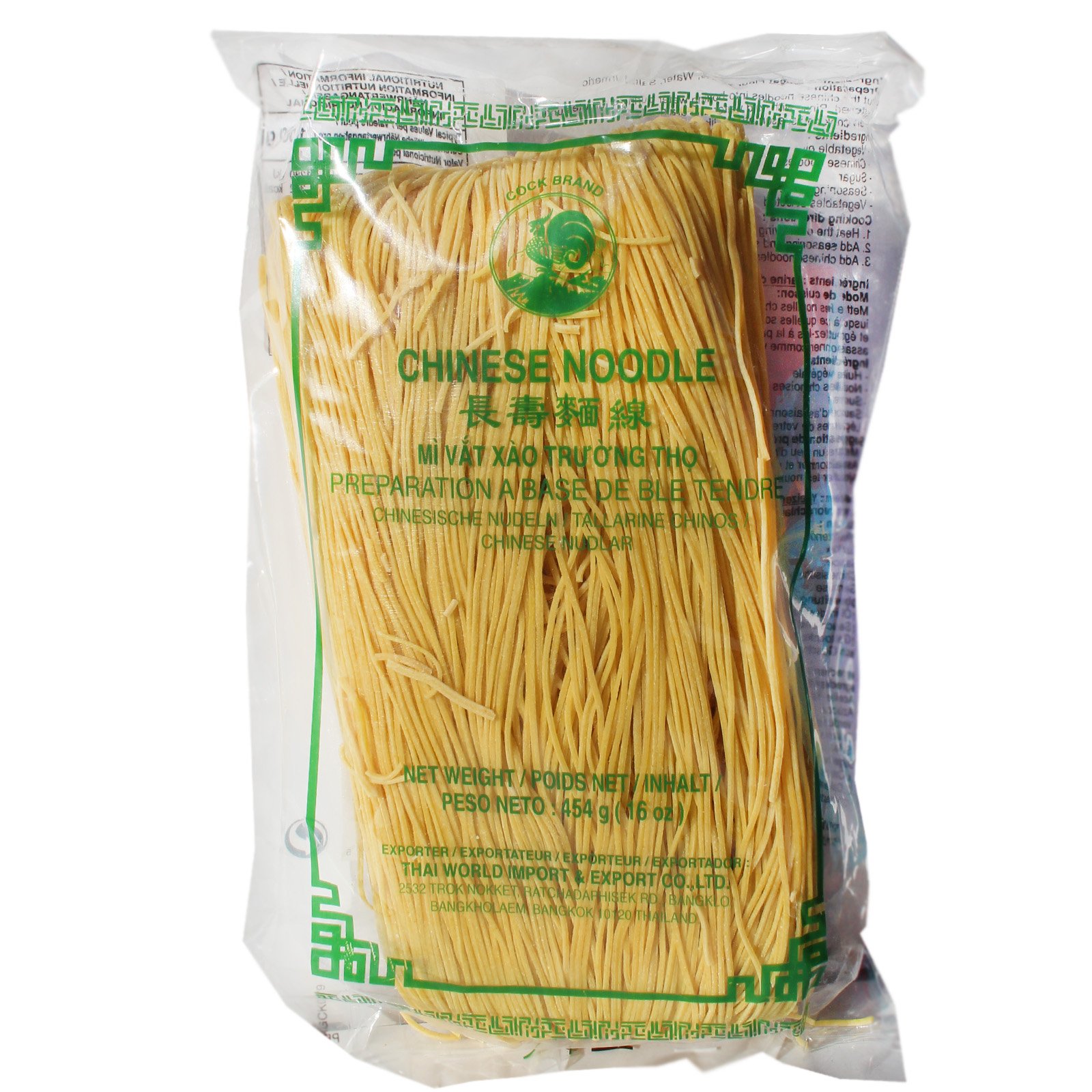 24x454g Cock Chinese Noodle Woknudeln mit Kurkuma