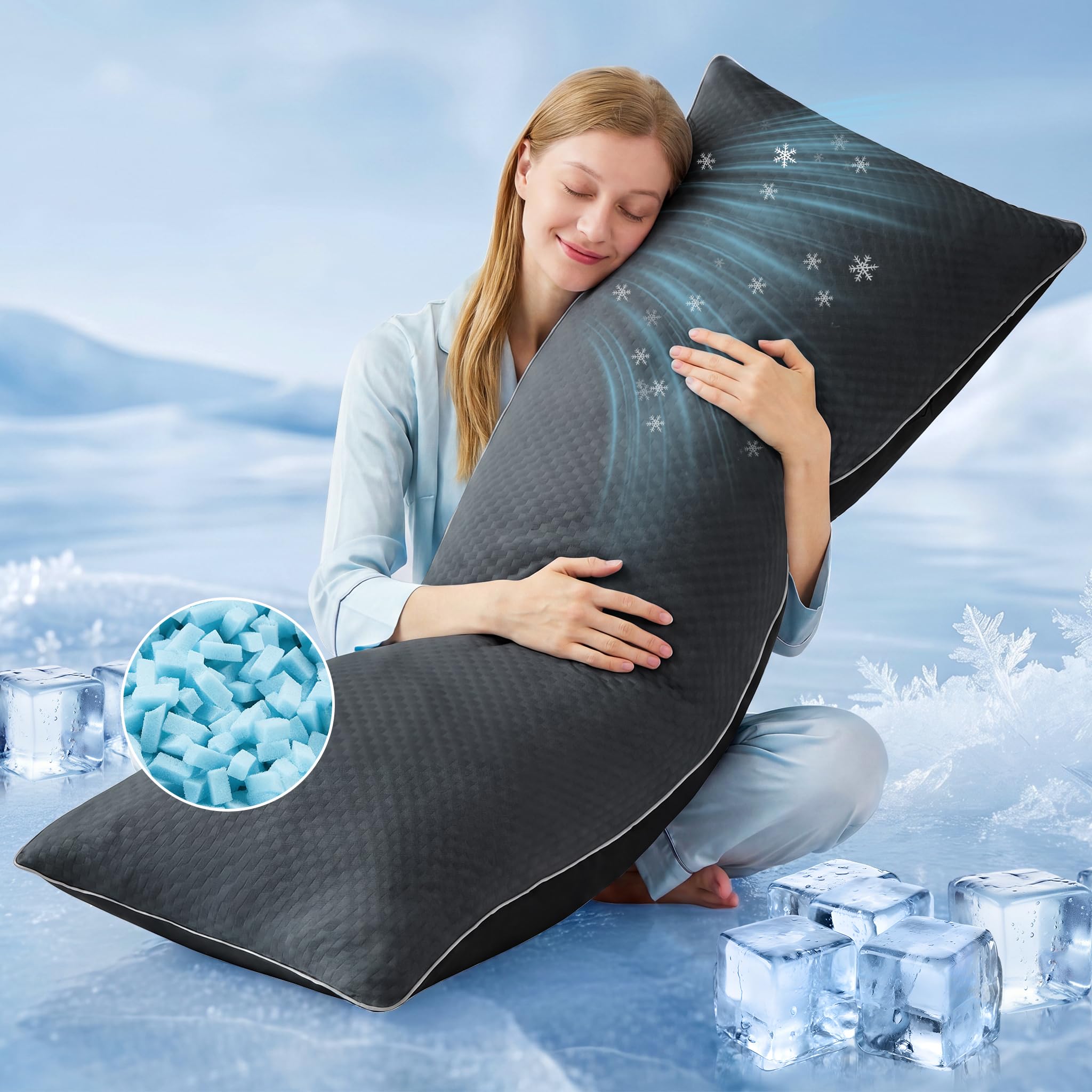 YZ HOME Cooling Body Pillow