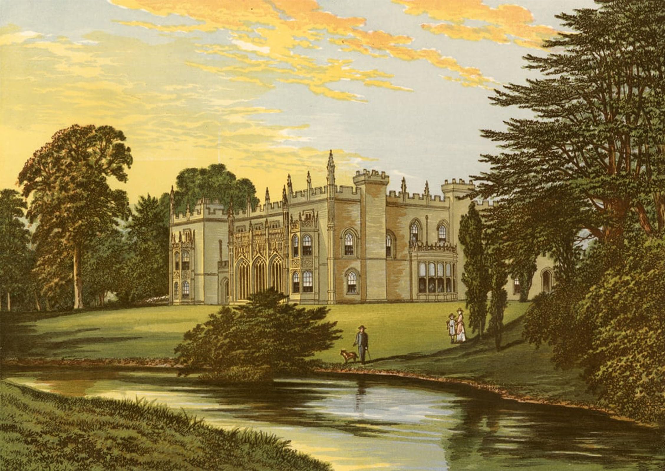 ARTXLXXBN Famous Painting Art Wall Decor Abstract Art Picture Arbury Hall by Alexander Lydon Animal Pictures for Home Decor 60x90cm