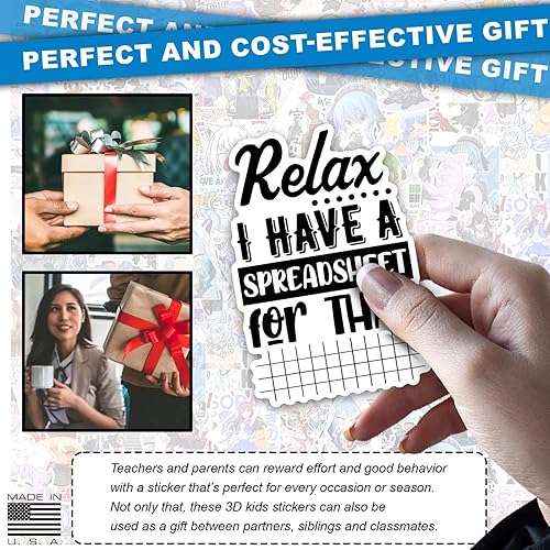 Miniatura 6 de Oh This Calls for A Spreadsheet - Calcomanía divertida, vinilo adhesivo para accesorios de mercancía, calcomanía de decoración, idea de regalo para