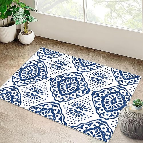 Miniatura 2 de Alfombra geométrica de terciopelo de cristal con textura étnica, alfombra de 9 x 12 pies para sala de estar y dormitorio