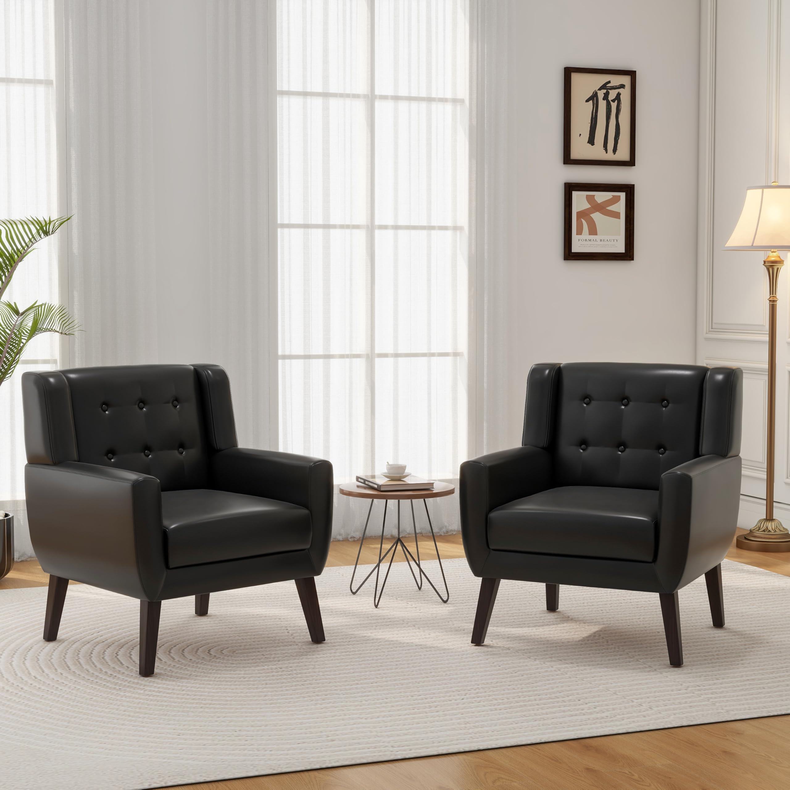 DREAMSIDEA PU Leather Armchair