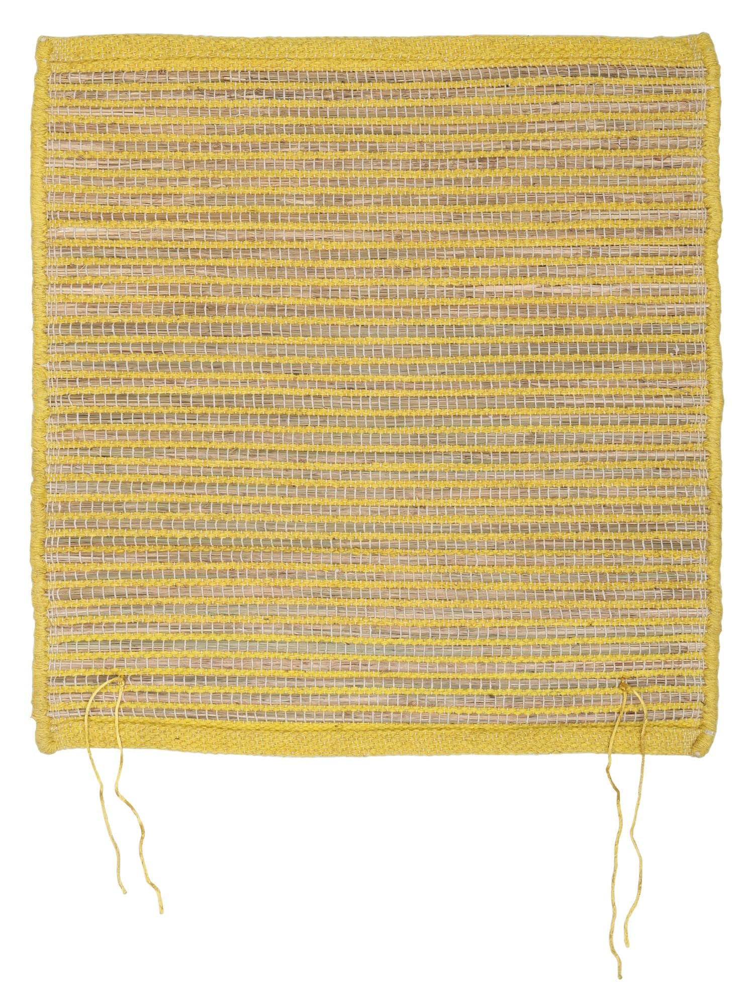 Exotic India Traditional Foldable Kusha and Wool Aasan Mat for Puja Meditation | Lightweight Eco Friendly Floor Spread for Pooja Sitting | Square Shape Kusha and Wool Aasan Mat-image-46
