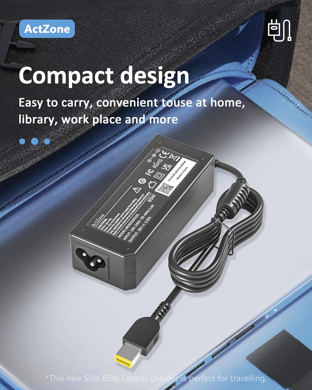 45W 65W Laptop Charger for Lenovo Thinkpad X1 Carbon T460 T470 T470S T440 T540 X260 X240 X270 G40 G50 G50-80 E560 E450, Yoga 2 11/2 Pro/ 11s 13 Flex 2 2-15 Ideapad 300 500 700 Power Supply Cord - Image 6