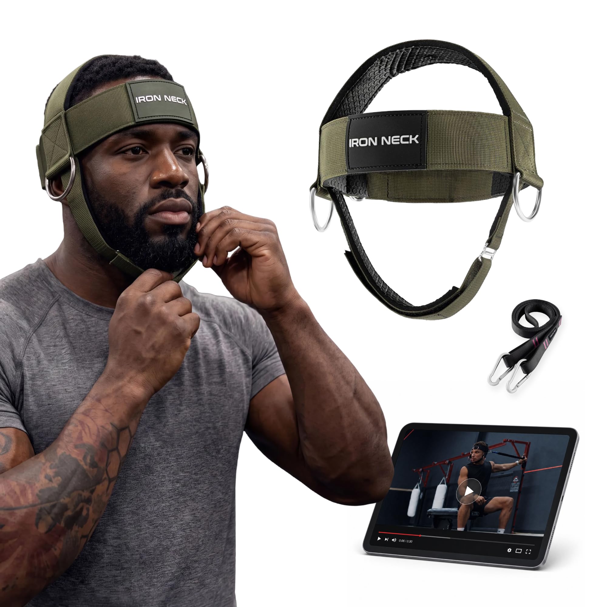 Iron Neck Alpha Neck Trainer - Exercise &amp; Workout Equipment