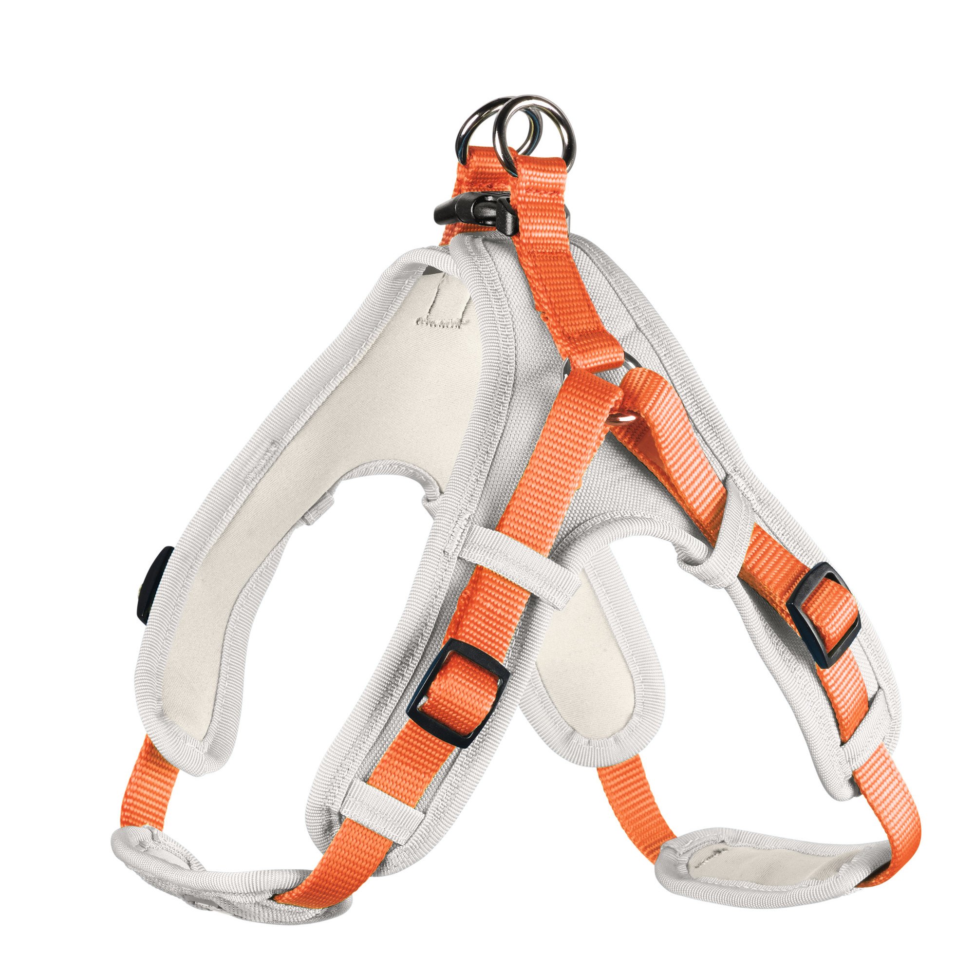 HUNTER Vario Quick Neoprene Harness, X-Large, 79-100 cm, 25 mm, Orange/Cream