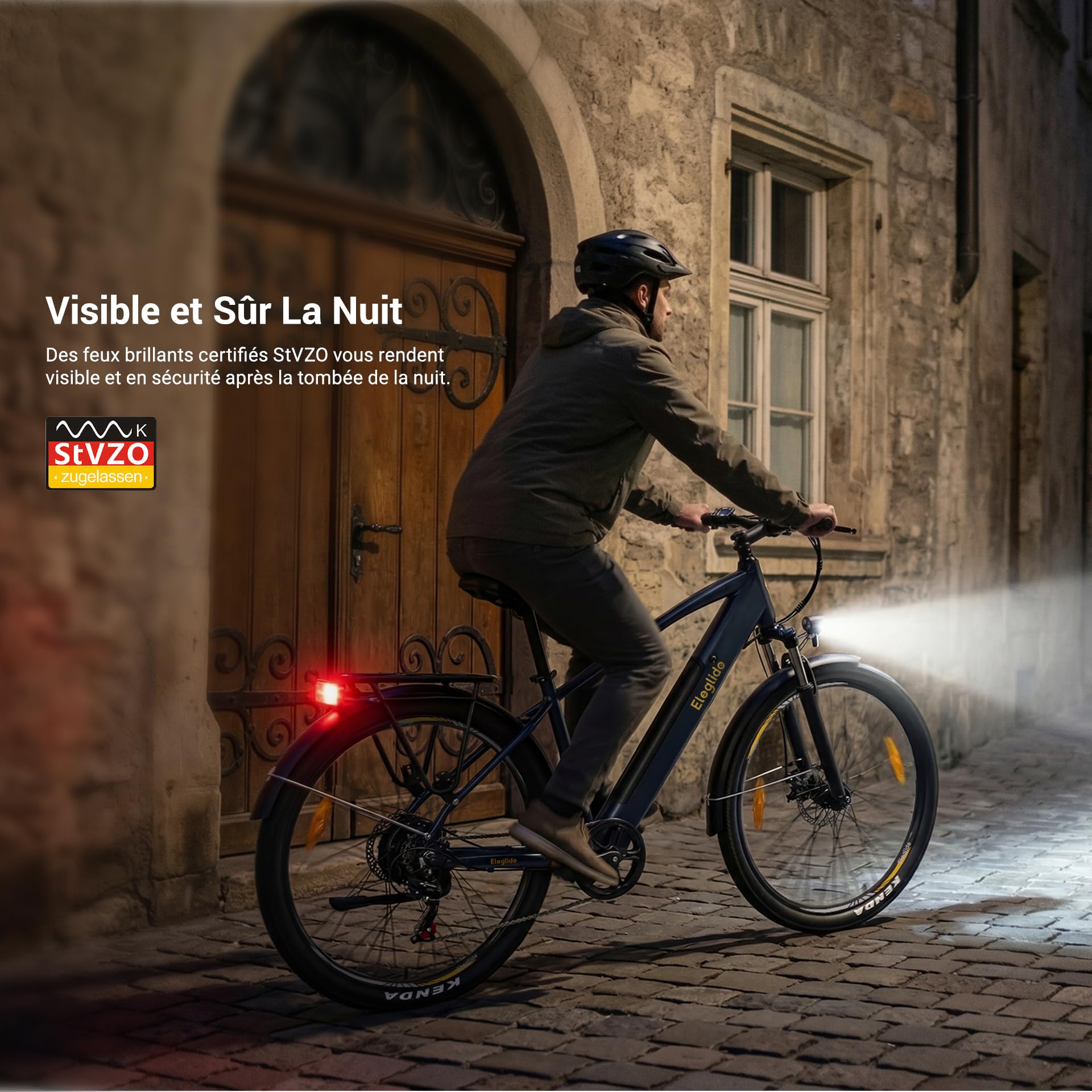 Eleglide Vélo électrique T1-27,5" 13 Ah 100 km 250 W Shimano 7 Vitesses Freins à Double Disque