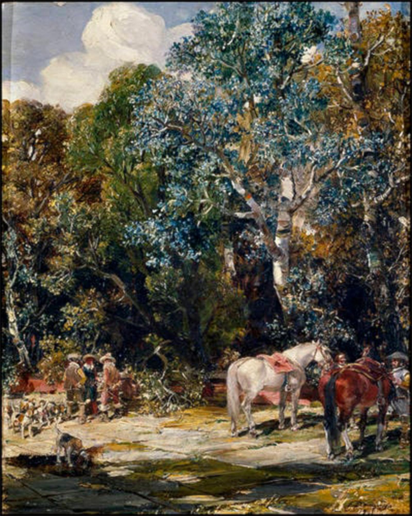ARTXLXXBN Famous Prints Artwork Pictures Poster Painting Art Paisaje En La Romeria by Francisco Domingo Marques Artwork Landscape Pictures for Home Decor 60x90cm