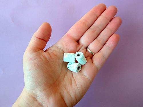 Miniatura 4 de Miniature Dollhouse Toilet Paper Rolls Set of 3, 1/6 scale bathroom Handmade