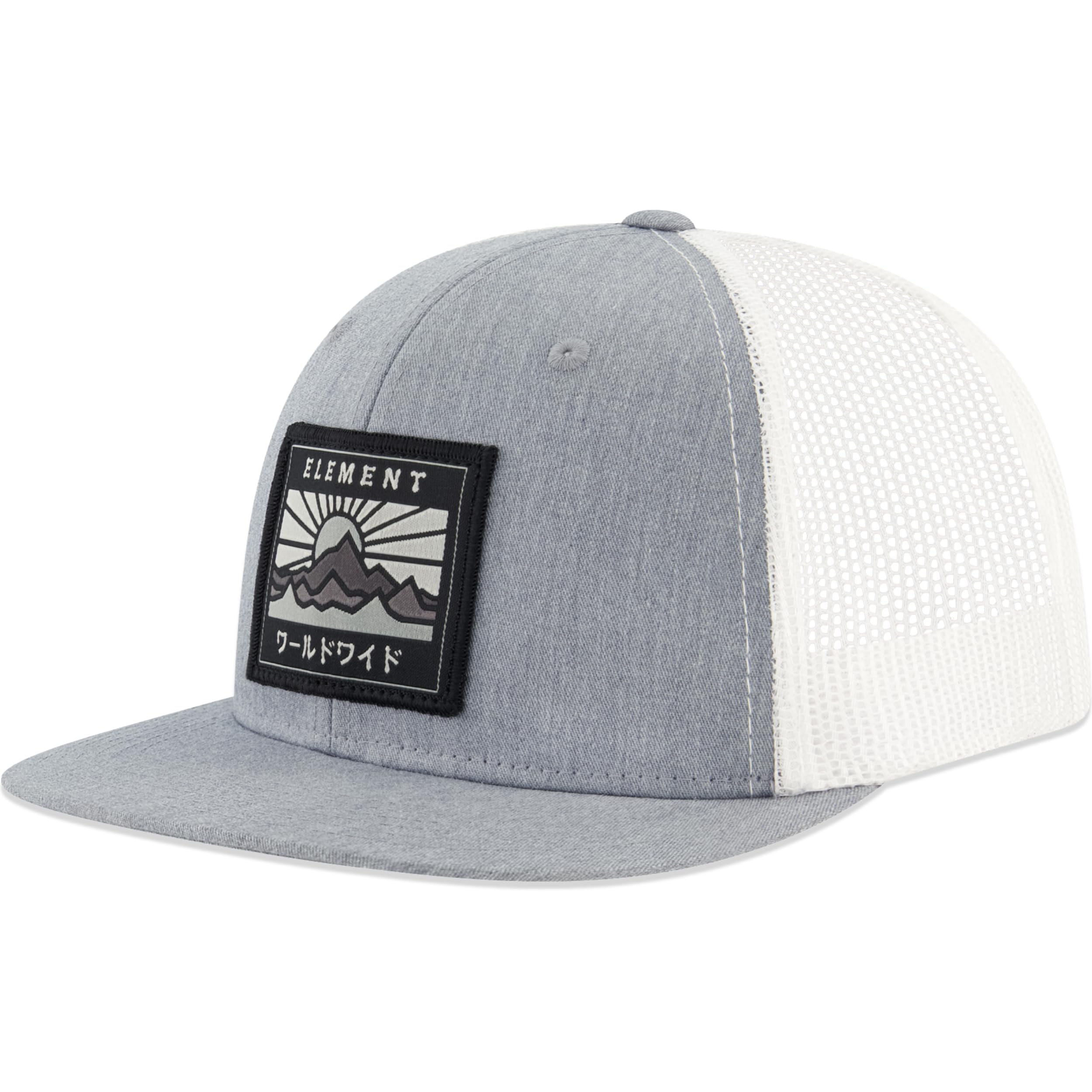 Element Concept One Trucker Hat, 6 Panel Adult Baseball Cap with Flat Brim, Mottled, One Size