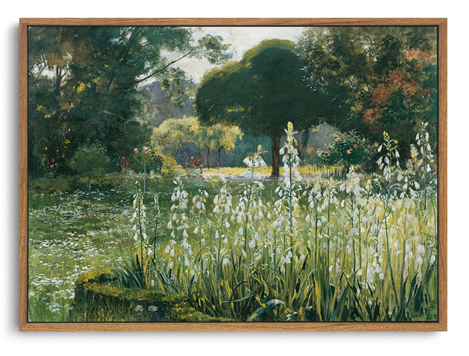 OIQArtOIQ Framed Canvas Wall Art,Vintage Decor,Landscape Nature Country Wildflower Paintings Farmhouse Pictures Modern Artwork Rustic Fall Flower Prints Cottagecore Office Living Room Bedroom Bathroom — view 91