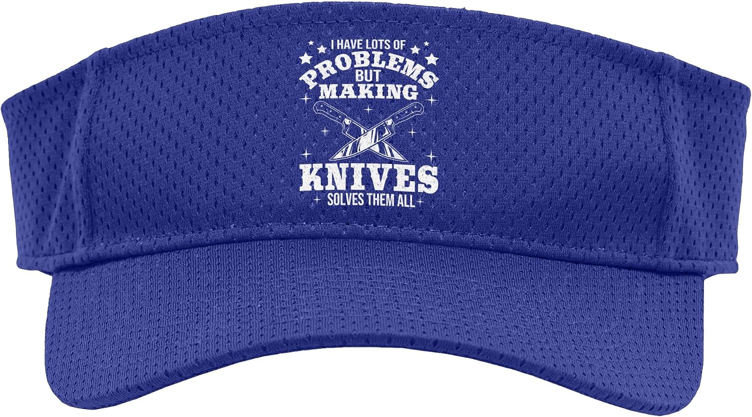 Knives Solve All Problems Knife Making Collector Sport Sun Visor