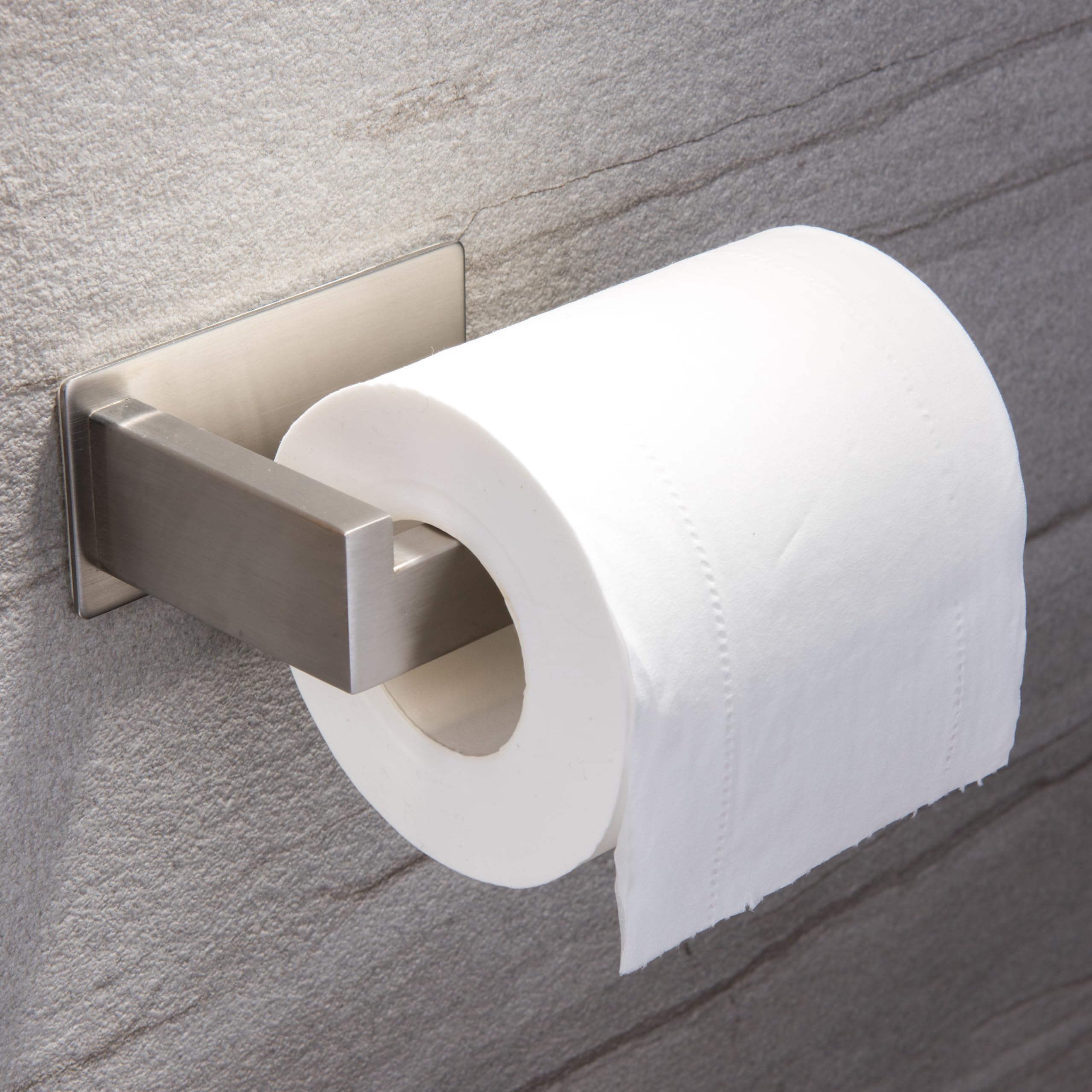 ZUNTO Porta Carta Igienica Acciaio Inox 304 - Portarotolo Carta Igienica Senza Foratura per Bagno e Toilette