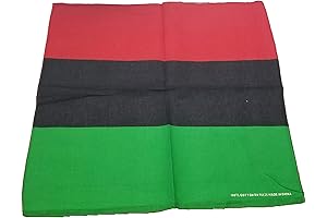 BUNFIREs ONE Juneteenth Bandana, Afro Africa Flag Bandanna