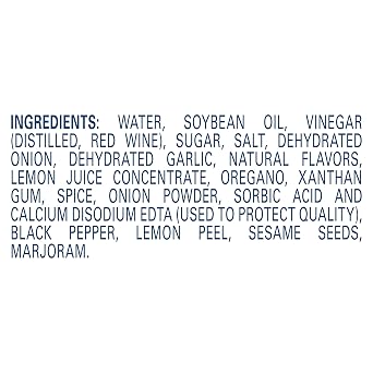 Hellmann's Lemon Za'atar Vinaigrette Dressing Bottles, 32 Fl Oz, 6 Pack