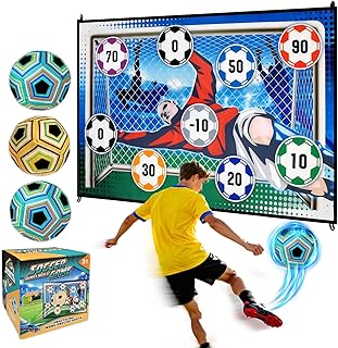 Sticky Soccer Juego de Mesa de Dardos para Niños Incluye 3 Pelotas Adhesivas - Juego de Fiesta Interior/Exterior para Niños y Niñas de 5 a 12 Años - para Competencia Familiar