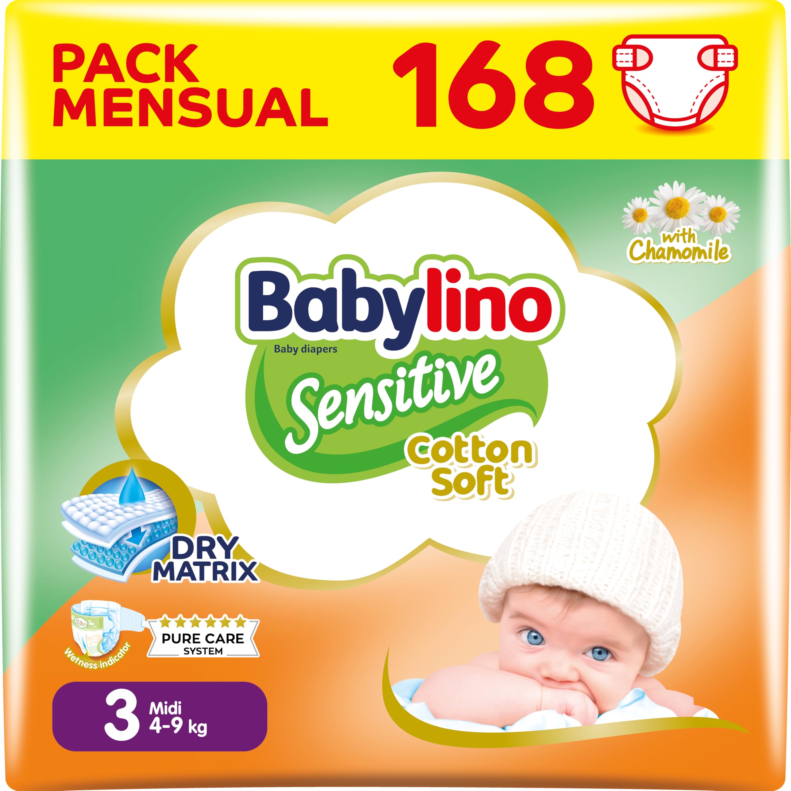 Babylino Sensitive Cotton Soft, Pañales Bebé Talla 1, Newborn (2-5 kg), 26 unidades — view 18