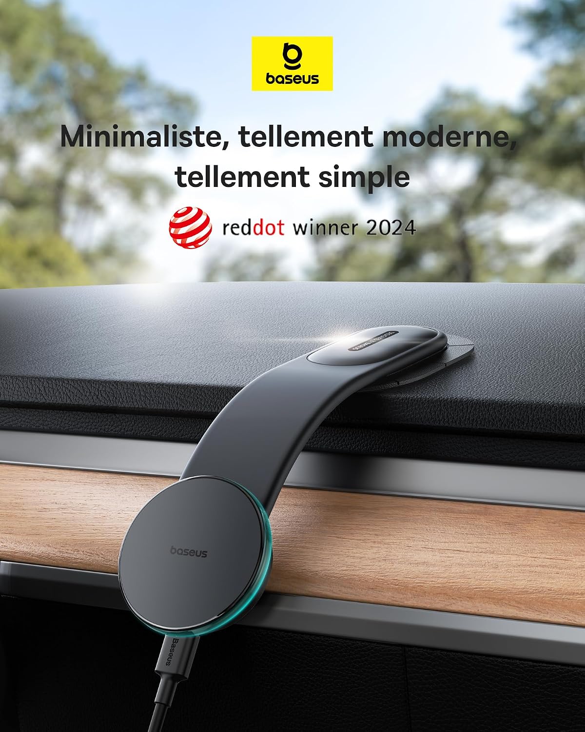 Baseus C02 Pro — charge sans fil MagSafe en action