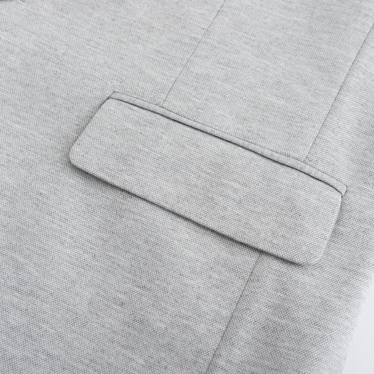 YFFUSHI Blazer da Uomo Slim Fit in Cotone Giacca Uomo Casual 1 Bottone Elegante per Matrimonio Ufficio Cerimonia
