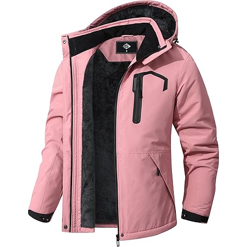 Women's Waterproof Ski Jacket Warm Winter Coat Snowboard Rain Jacket Hooded Windbreaker