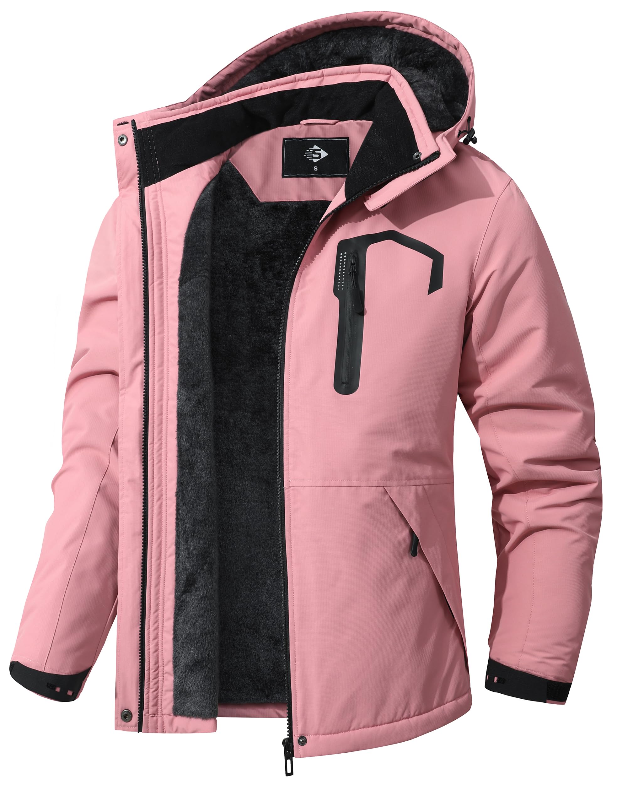 DDQLADY Women's Waterproof Ski Jacket