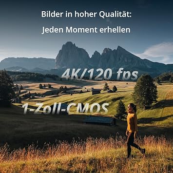 DJI Osmo Pocket 3 with Backpack Mount Clip + Charging Plug Vlog Camera 4K with 1 Inch CMOS and 4K/120 fps Video 3-Axis Stabilization Digital Camera Fast Focusing