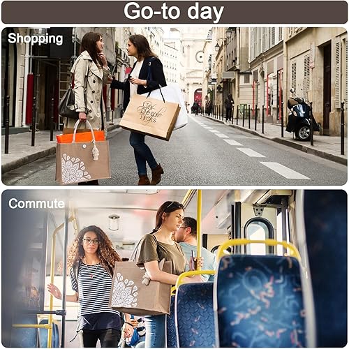 Miniatura 8 de Itgowisa Bolsa de yute para mujer bolsa de playa grande con pajilla bonita bolsa de comestibles reutilizable bolsa tejida para gimnasio compras