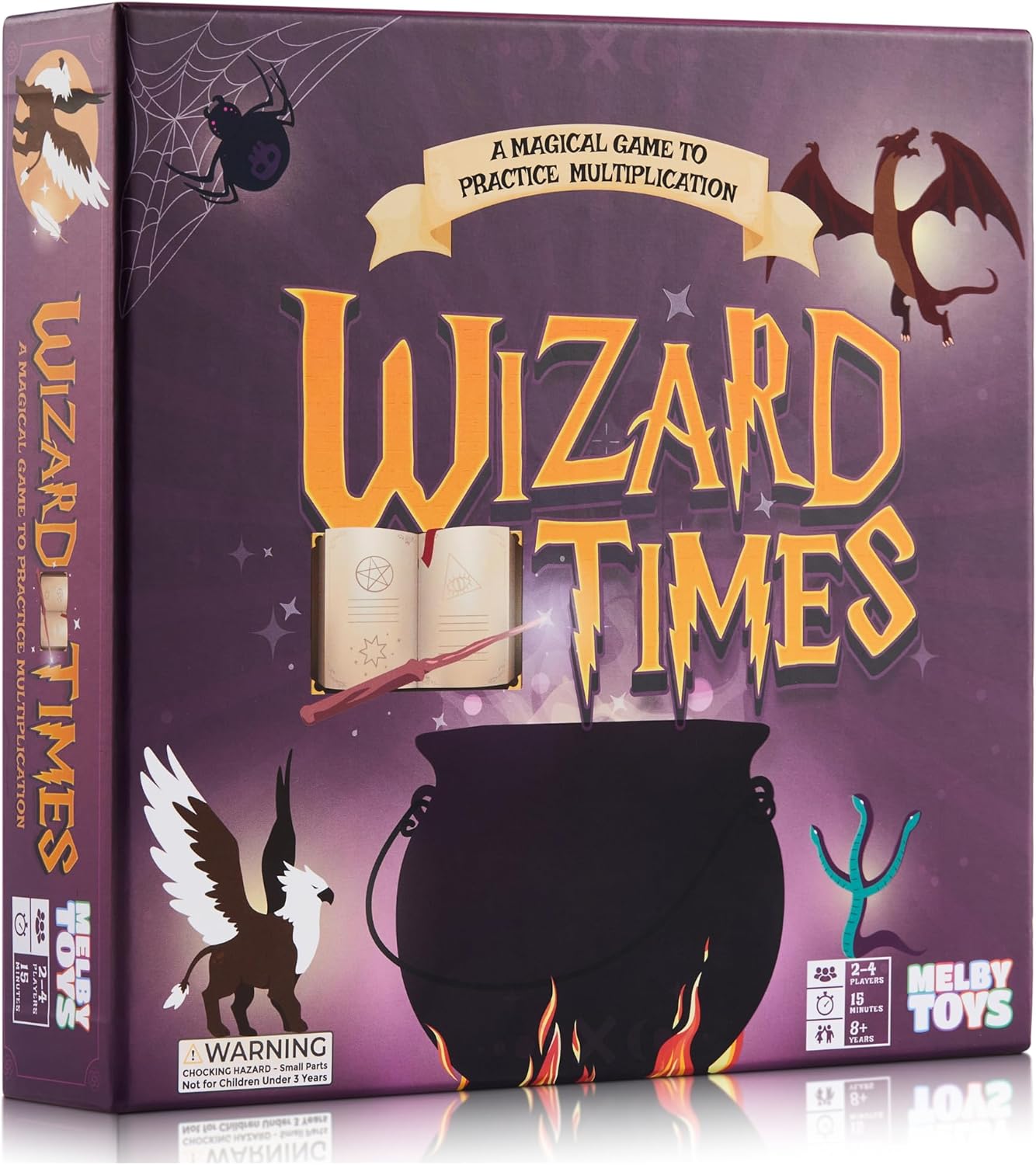 Wizard Times Multiplication Game - Math Games for Kids 8-12 - Fun Multiplication Board Game for Learning Times Tables 0-12 - Math Facts Games for 3rd 4th 5th Grade