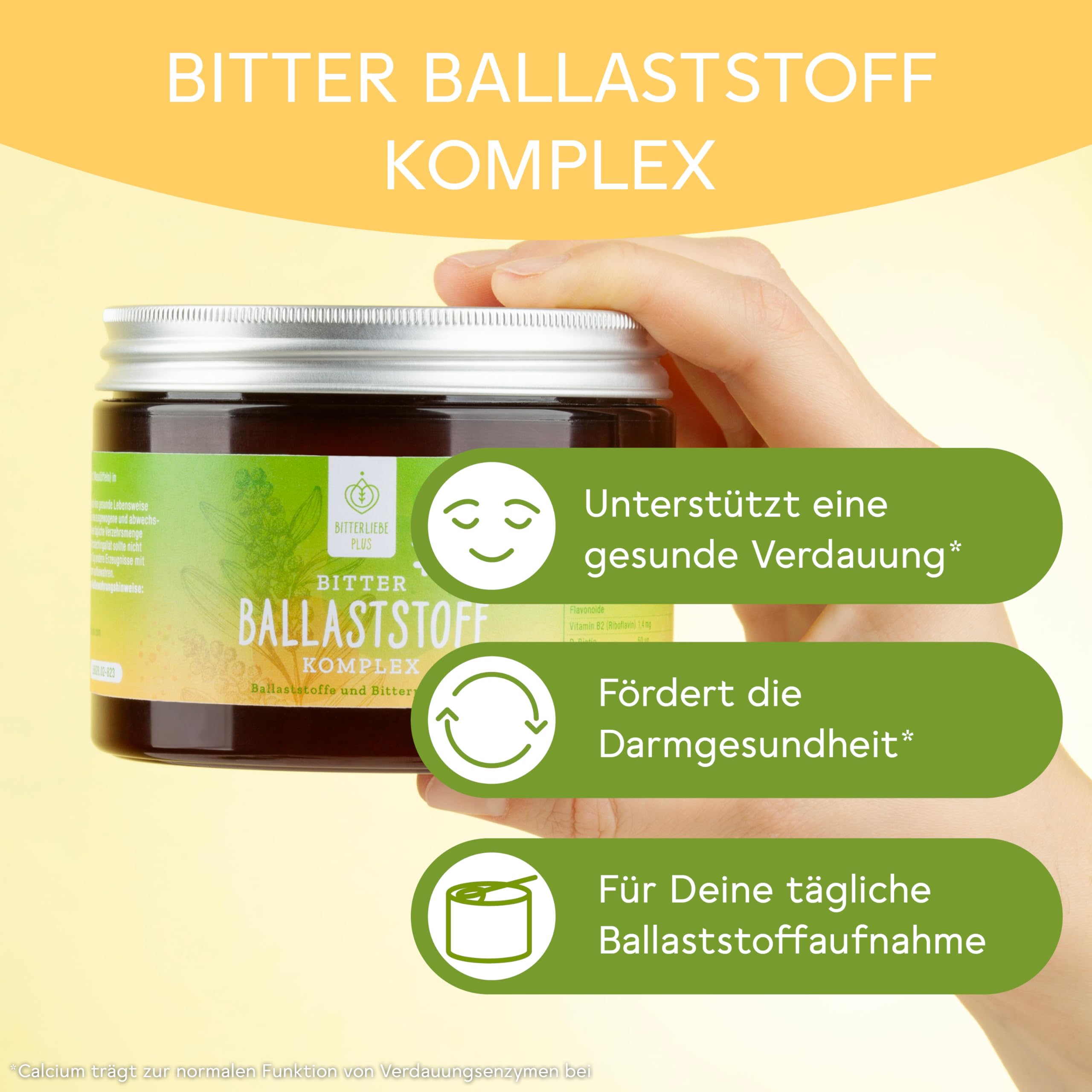 BitterLiebe Bitter Darmkur Paket - Probio Kulturen plus Ballaststoff Komplex für eine normale Verdauung* und Darmgesundheit*