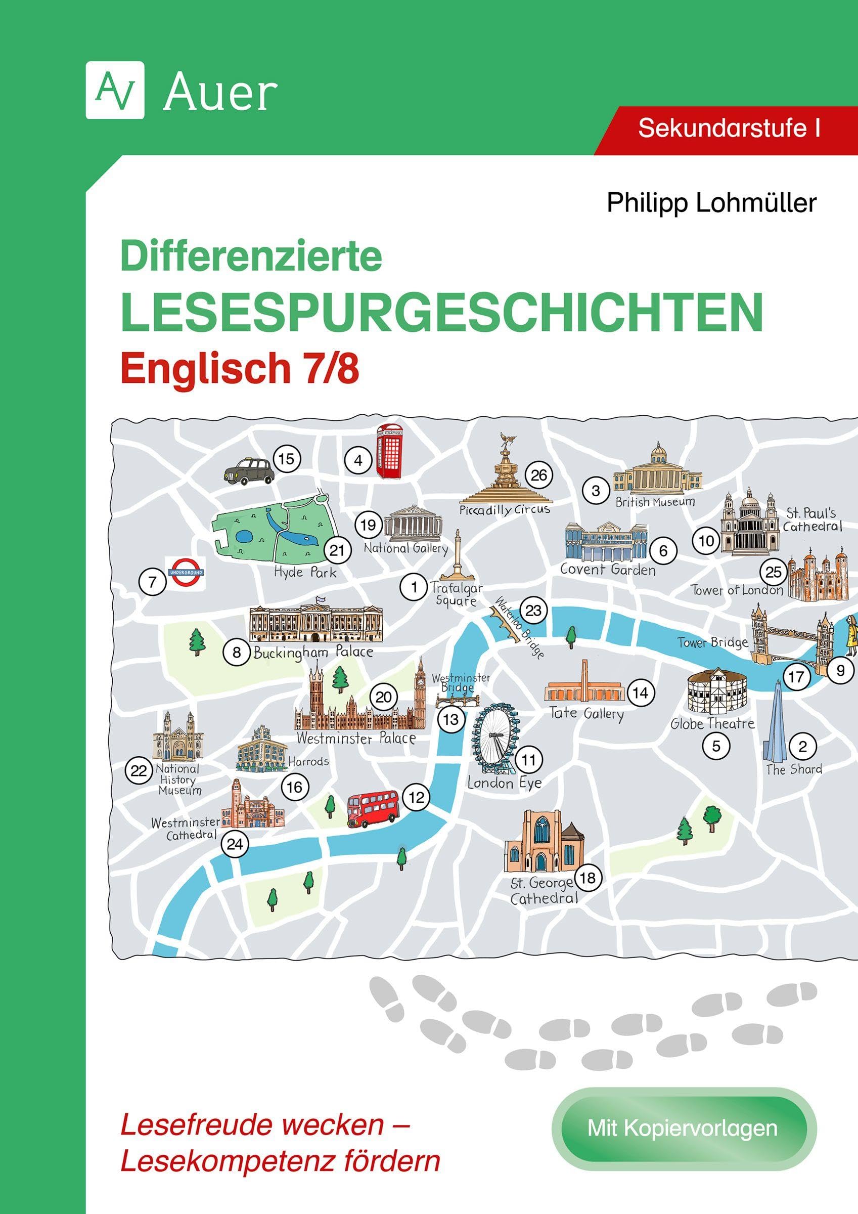 Differenzierte Lesespurgeschichten Englisch 7-8: Lesefreude wecken - Lesekompetenz fördern (7. und 8. Klasse)