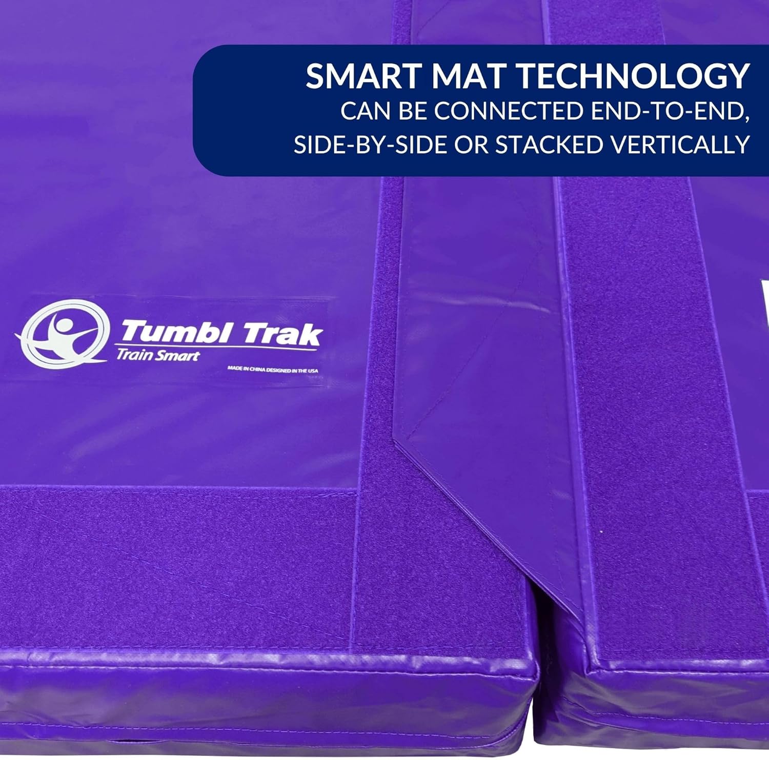 Tumbl Trak Modular Practice Mat - 5 Ft x 5 Ft x 8 in Thick - Build Your Own Practice Crash Mat for Gymnastics, Cheerleading, Dance, Acro and Martial Arts