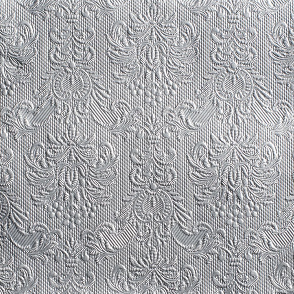 Ambiente 3 Ply Paper Lunch Napkins Elegance Silver