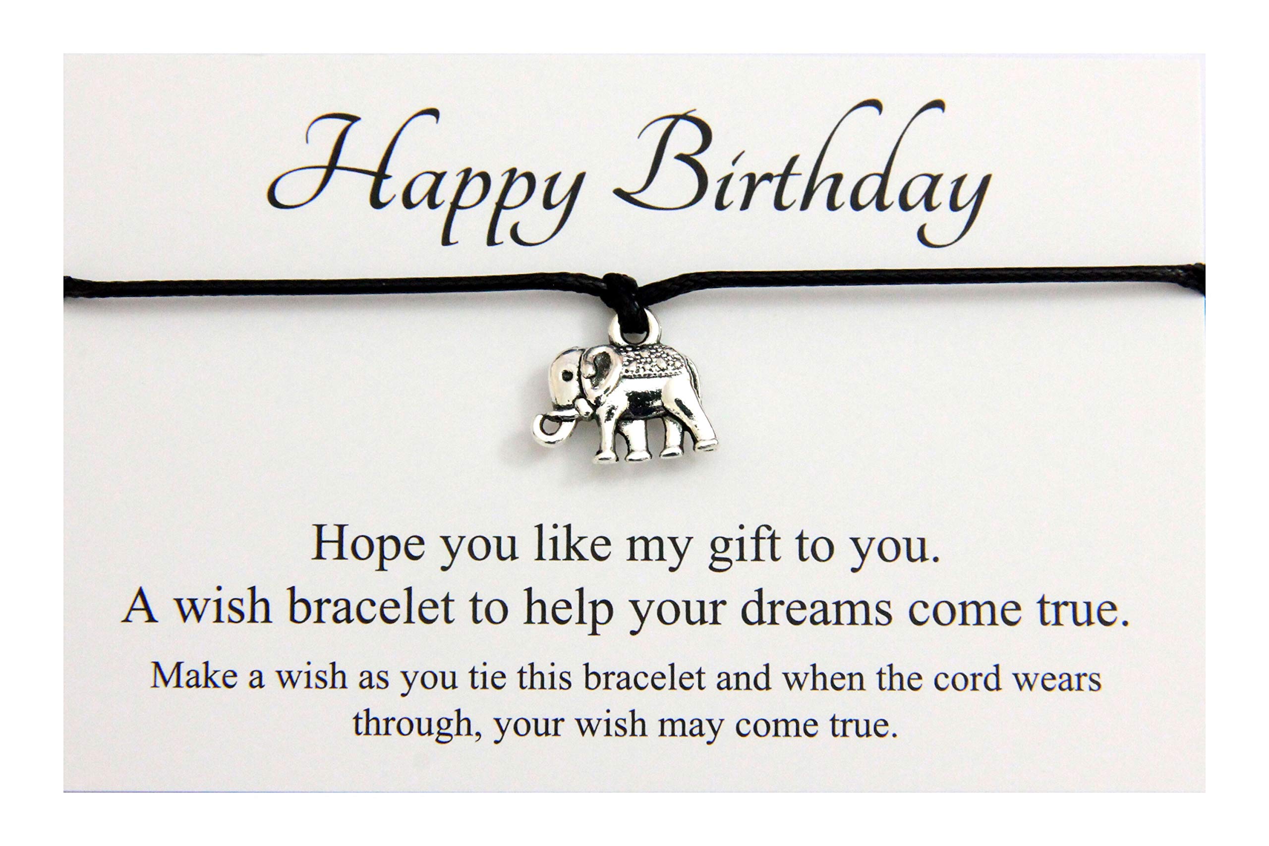 LucorHappy Birthday Gifts | Elephant Wish String Bracelet | Gifts for Birthday