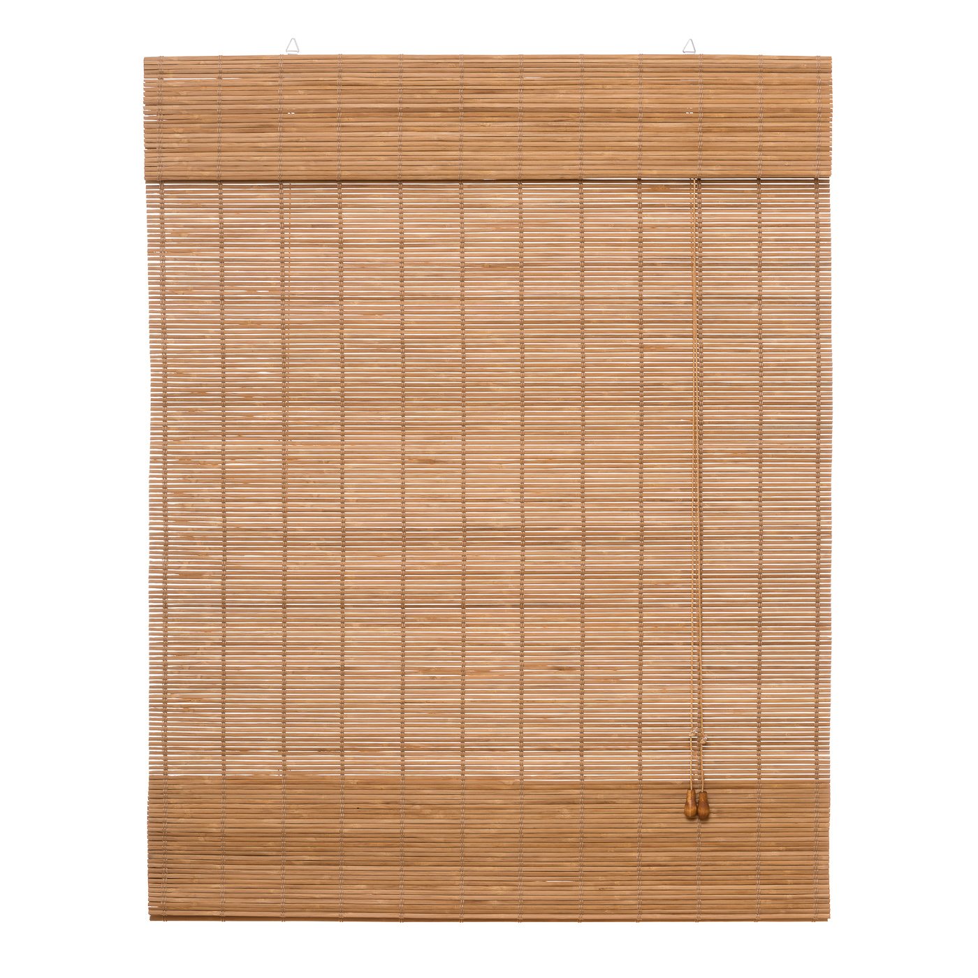 Ventanara® Raffrollo Bambus Bambusraffrollo Rollo inkl Montagematerial (braun, 120 x 160 cm)