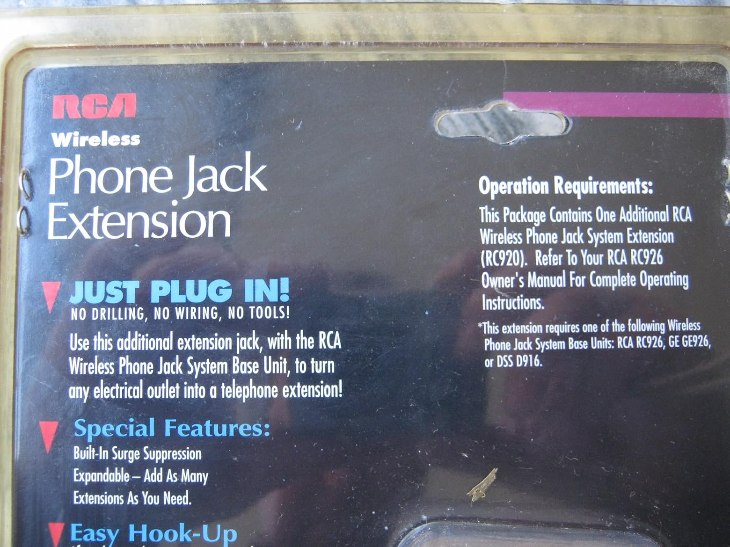 RCA RC920 Wireless Phone Jack Extension