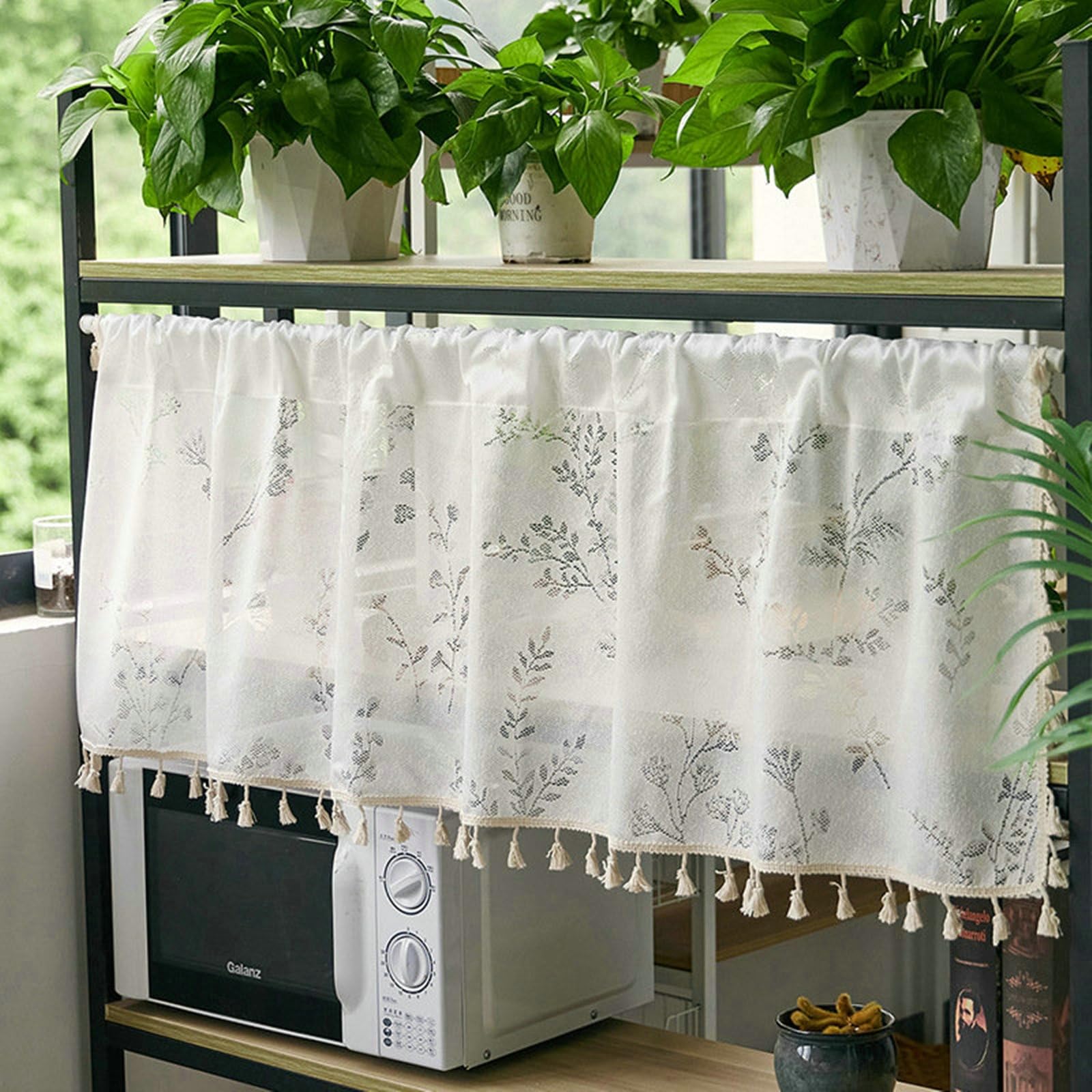 Rideau brise bise court 180x60 pour rideau sous evier salle de bain dentelle