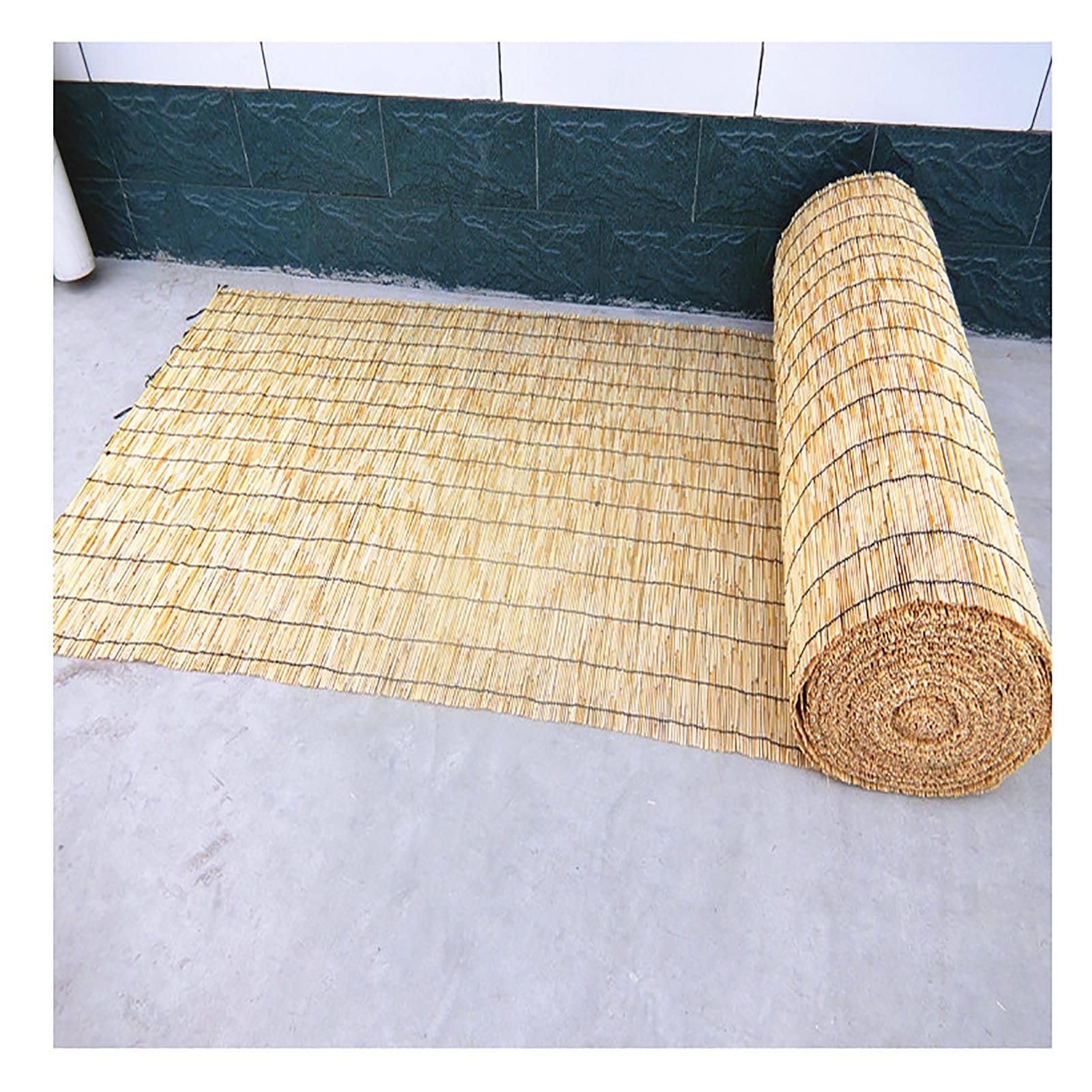 Valla De Caña Natural, Valla De Bambú, Mimbre Ocultacion, Cañizo Y Brezo, Parabrisas, Pantalla De Privacidad, Sombra, Tejido A Mano, para Balcón, Jardín, Patio, Exterior 120 130 140 CM