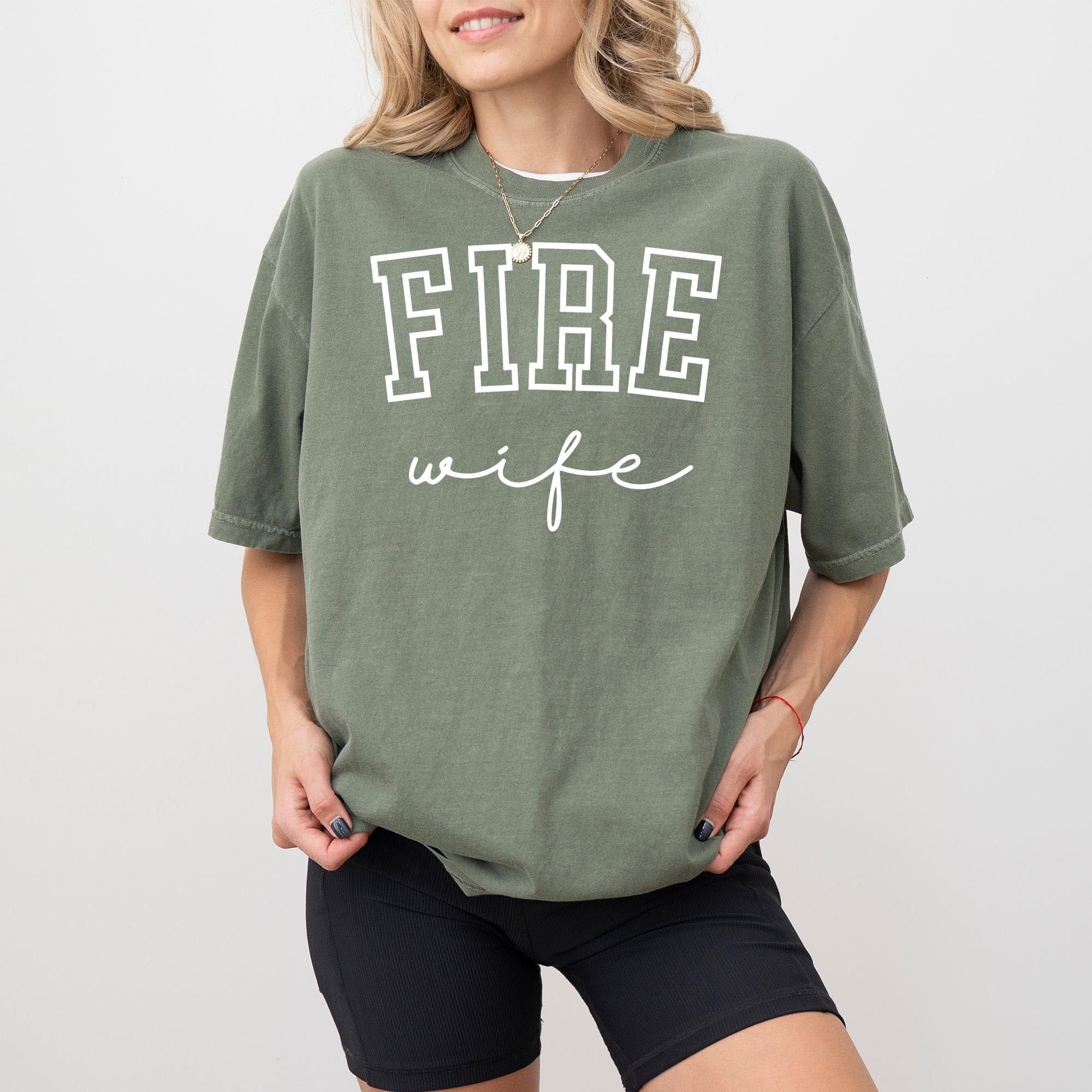 Firefighter Wife Shirt Comfort Color &hellip;