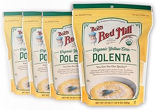 Bob's Red Mill Organic Corn Grits / Polenta, 24oz (Pack of 4) - Vegan, K...